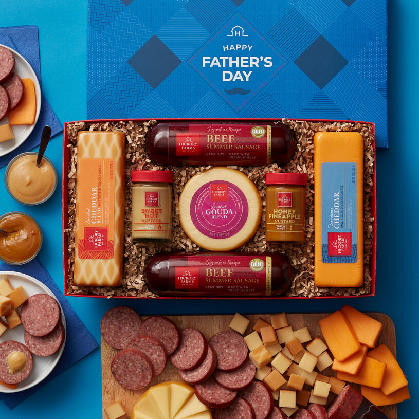 Father's Day Summer Sausage and Cheese Gift Box