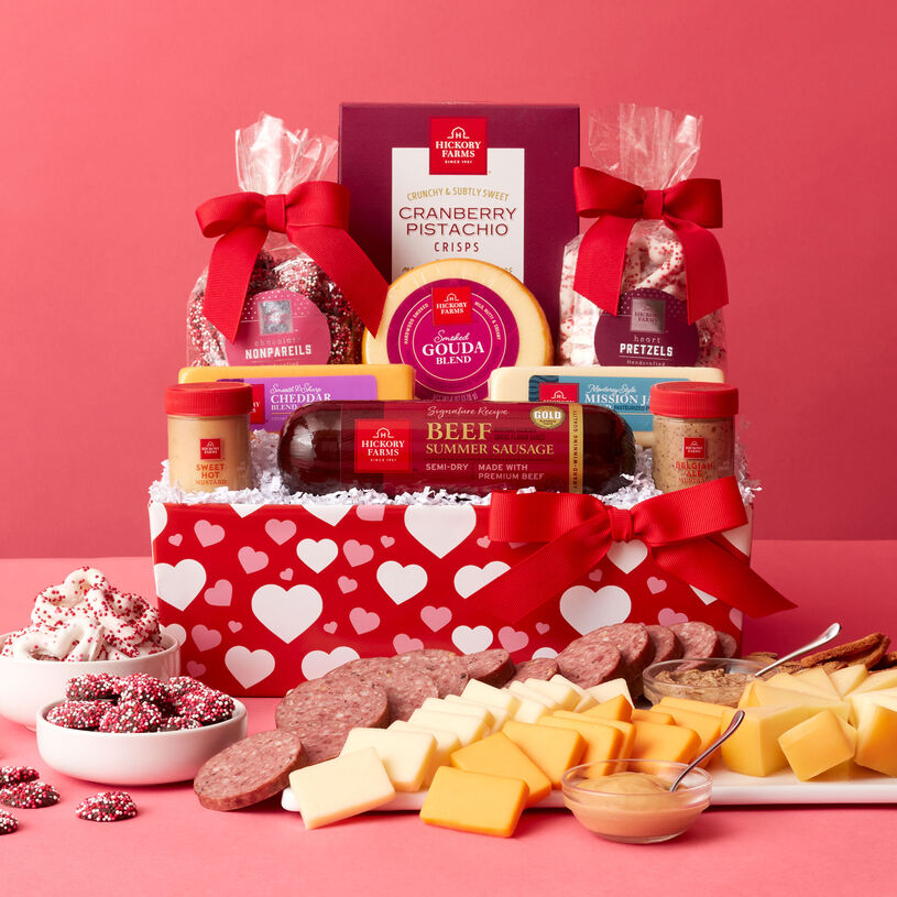 Valentine's Day Snacks & Sweets Gift Basket