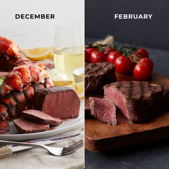 Alternate View of Grand Steakhouse Favorites - 6 Month Plan - Steak & Lobster