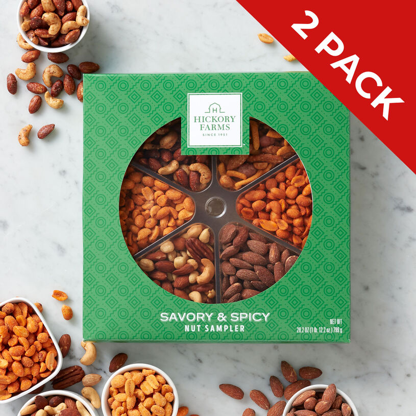 2 Pack: Savory & Spicy Nut Sampler