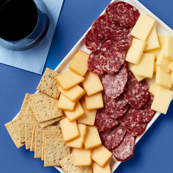 Thinking of You Cabernet & Snack Collection charcuterie spread