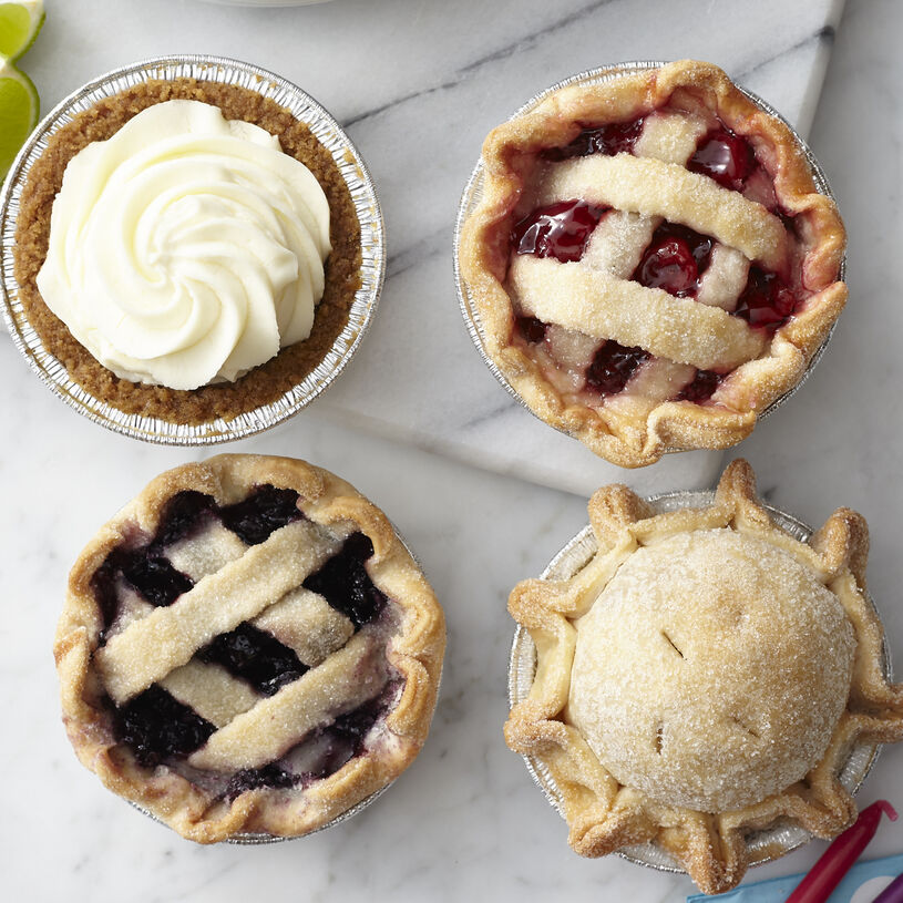 Mini pies in 4 flavors