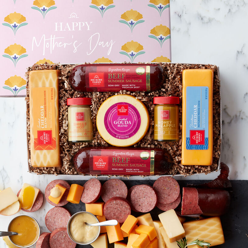 Mother's Day Summer Sausage Cheese Gift Box