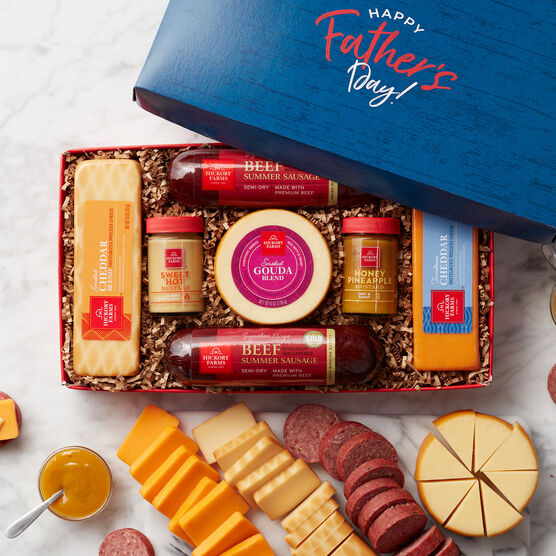 Alternate view of Father's Day Summer Sausage and Cheese Gift Box