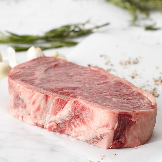 Alternate view of Center Cut Prime 16 oz Bone-in New York Strip Steak