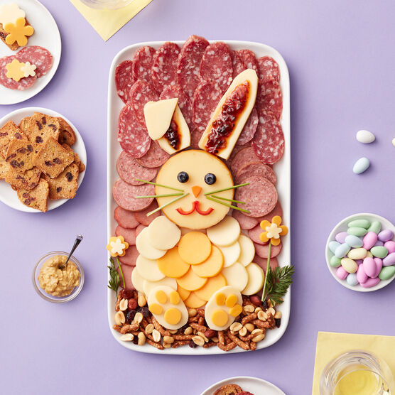 Easter Charcuterie & Sweets Gift Box with Wine Bunny Charcuterie