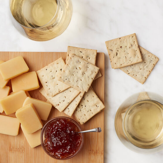 White Wine & Cheese Board Gift Set Charcuterie Spread