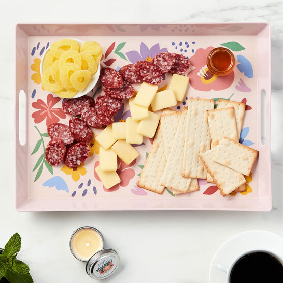 Summer Blooms Gift Set Charcuterie Spread
