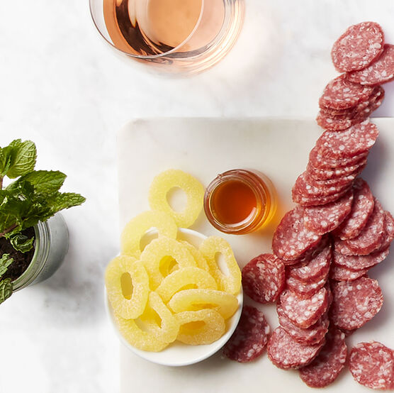 Spring Snacks & Wine Gift Set Charcuterie Spread