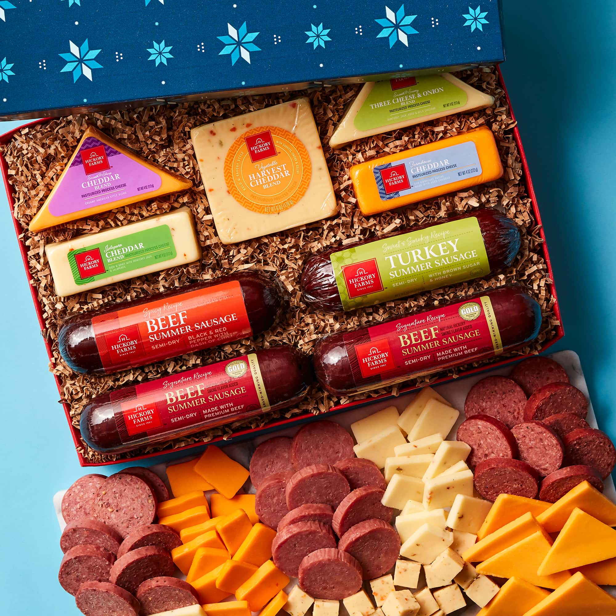 Be Merry Cheese & Sausage Lovers Gift Box