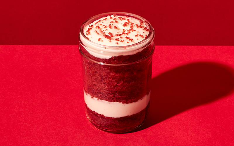 Red Velvet Cupcake Jar