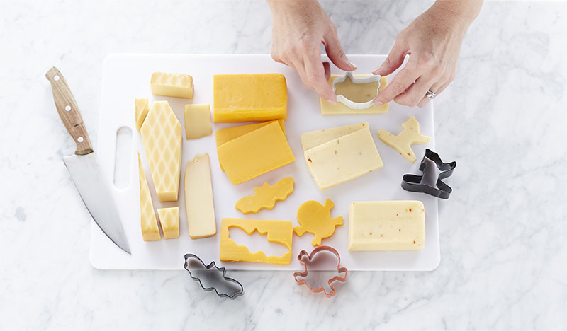 halloween appetizers cheese cutouts