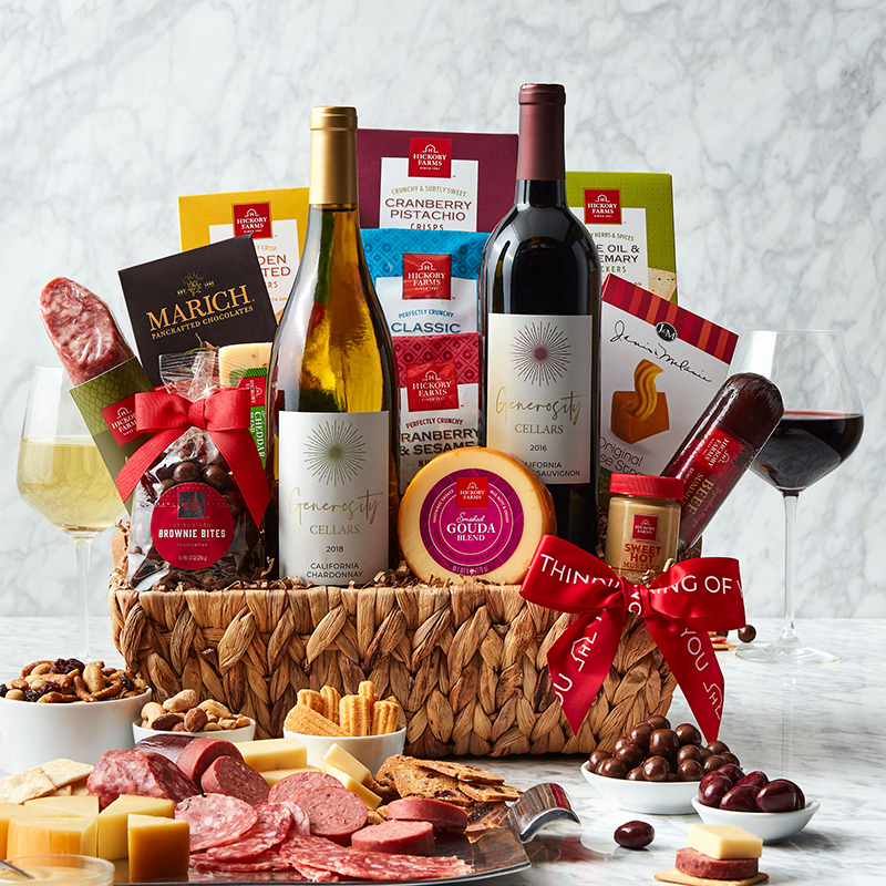 THINKING OF YOU DELUXE SIP & SNACK GIFT BASKET