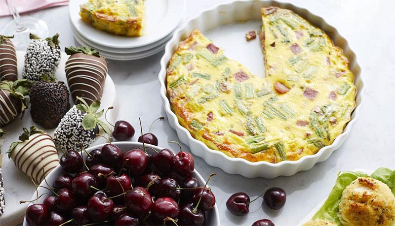 Ham and gouda frittata for Easter or mother's day brunch