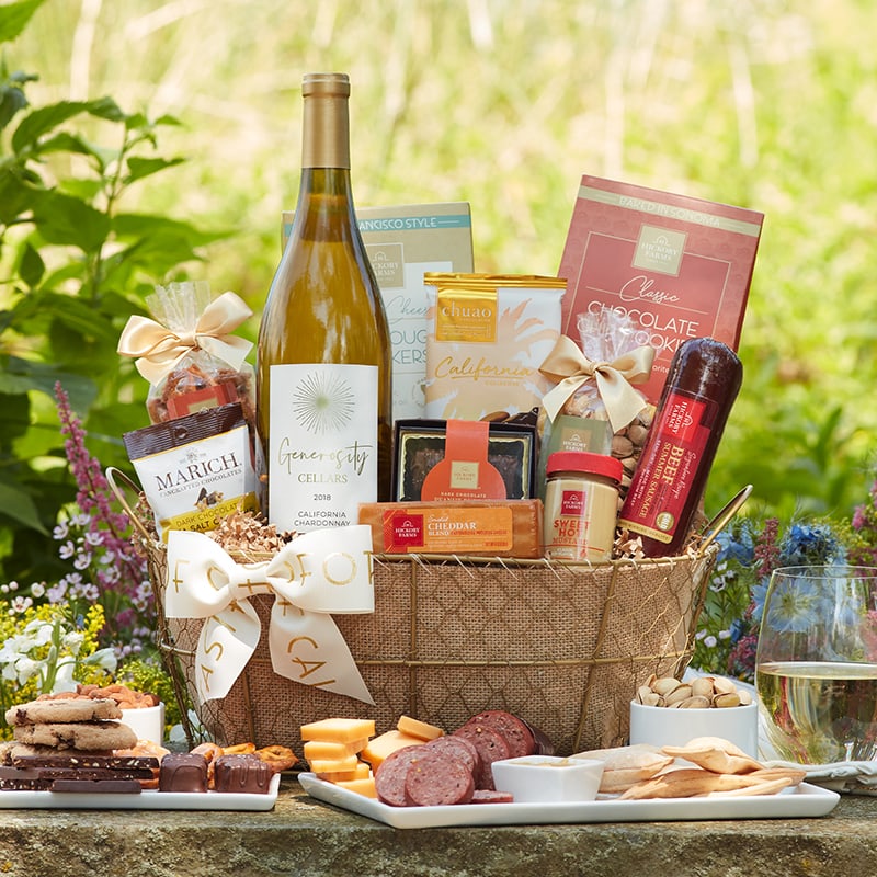  Taste of California Gift Ideas - California Gourmet Wine Gift Basket