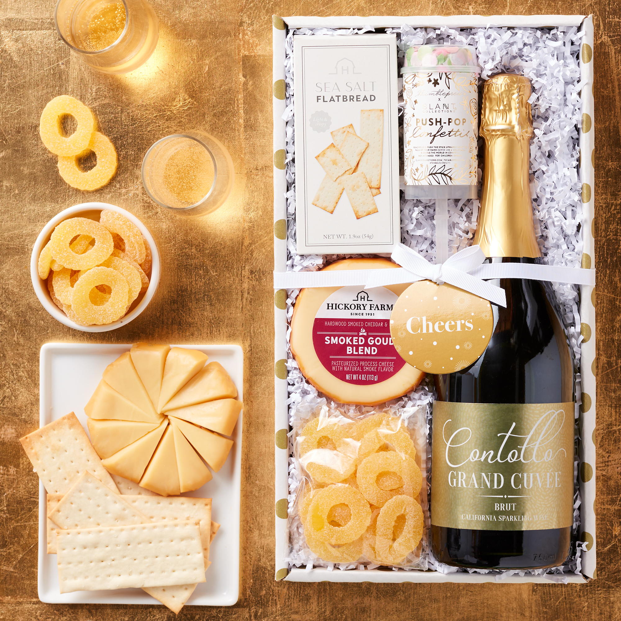 Celebration Sparkling Wine and Snack Collection