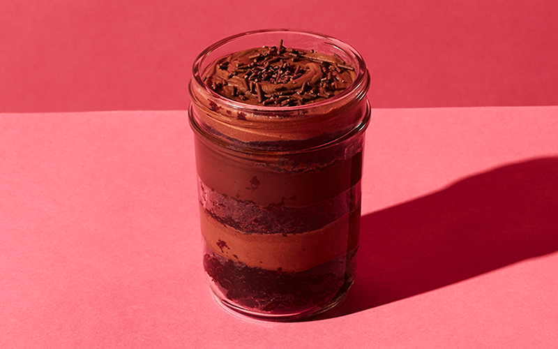 Chocolate Ganache  Cupcake Jar