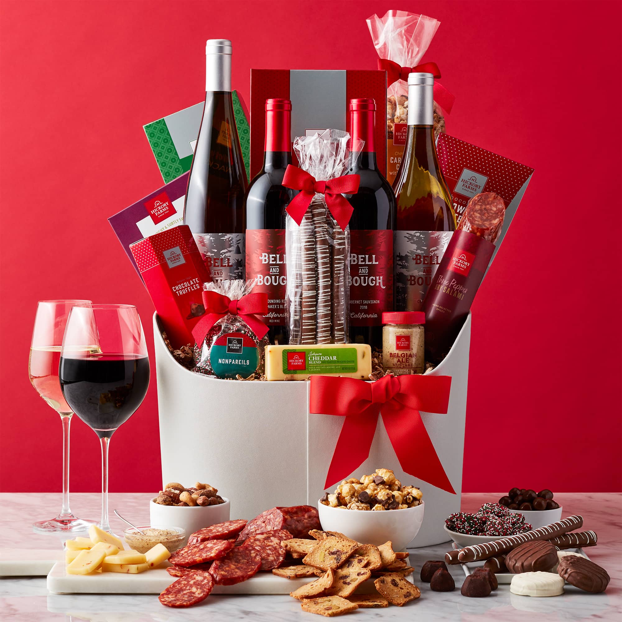 Happiest Holiday Wine Gift Basket