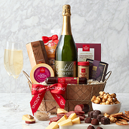 Congratulations Sparkling Wine Gift Basket