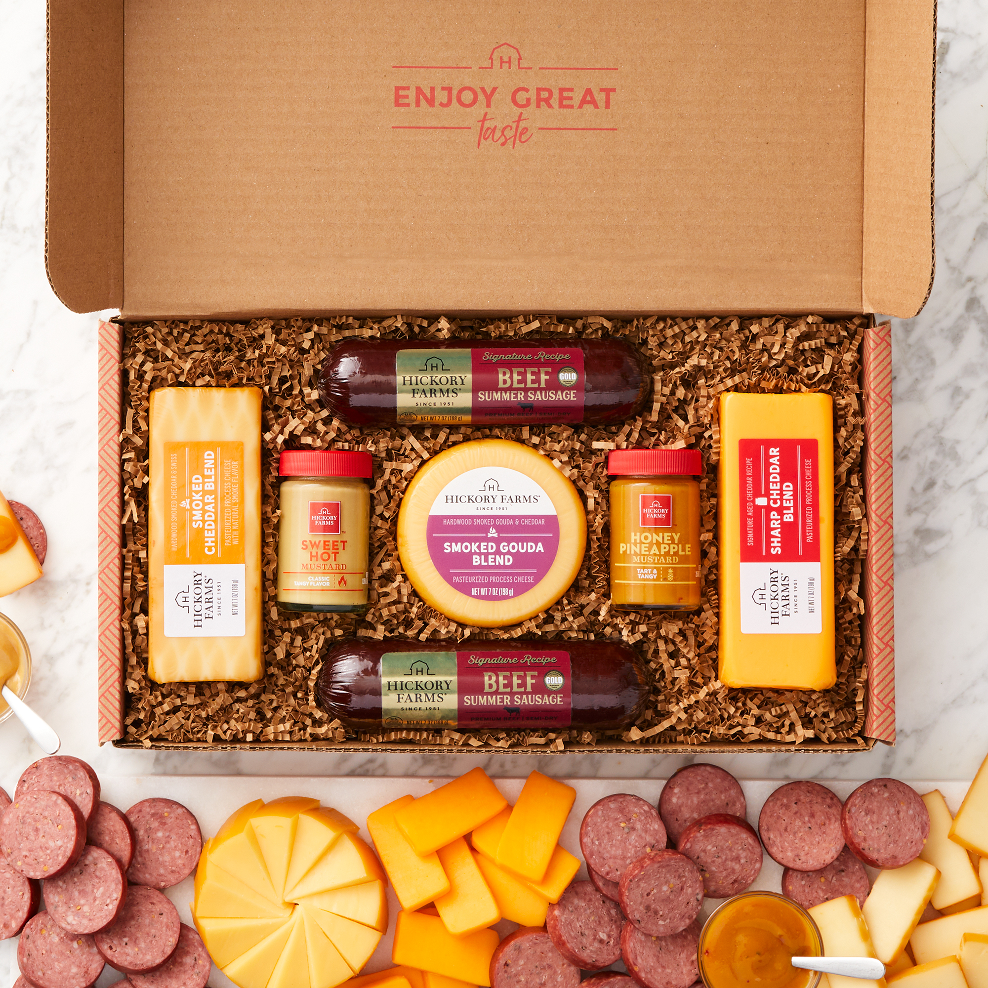 Summer Sausage and Cheese Gift Box