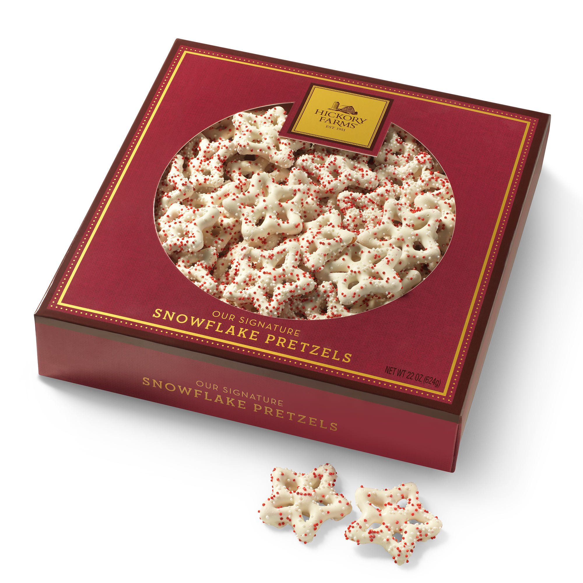 snowflake pretzels for the holidays