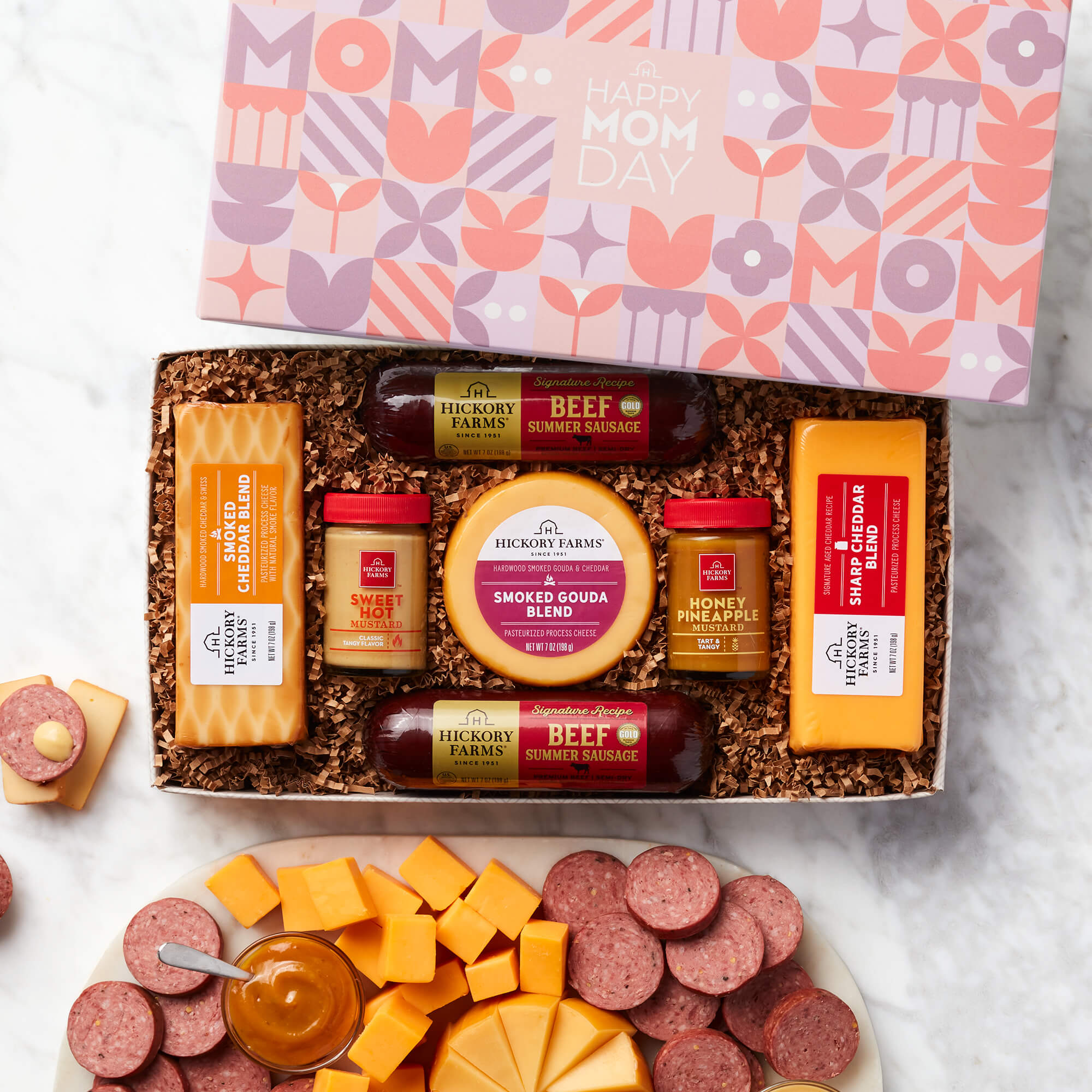 Mother's Day Summer Sausage & Cheese Gift Box | Hickory Farms