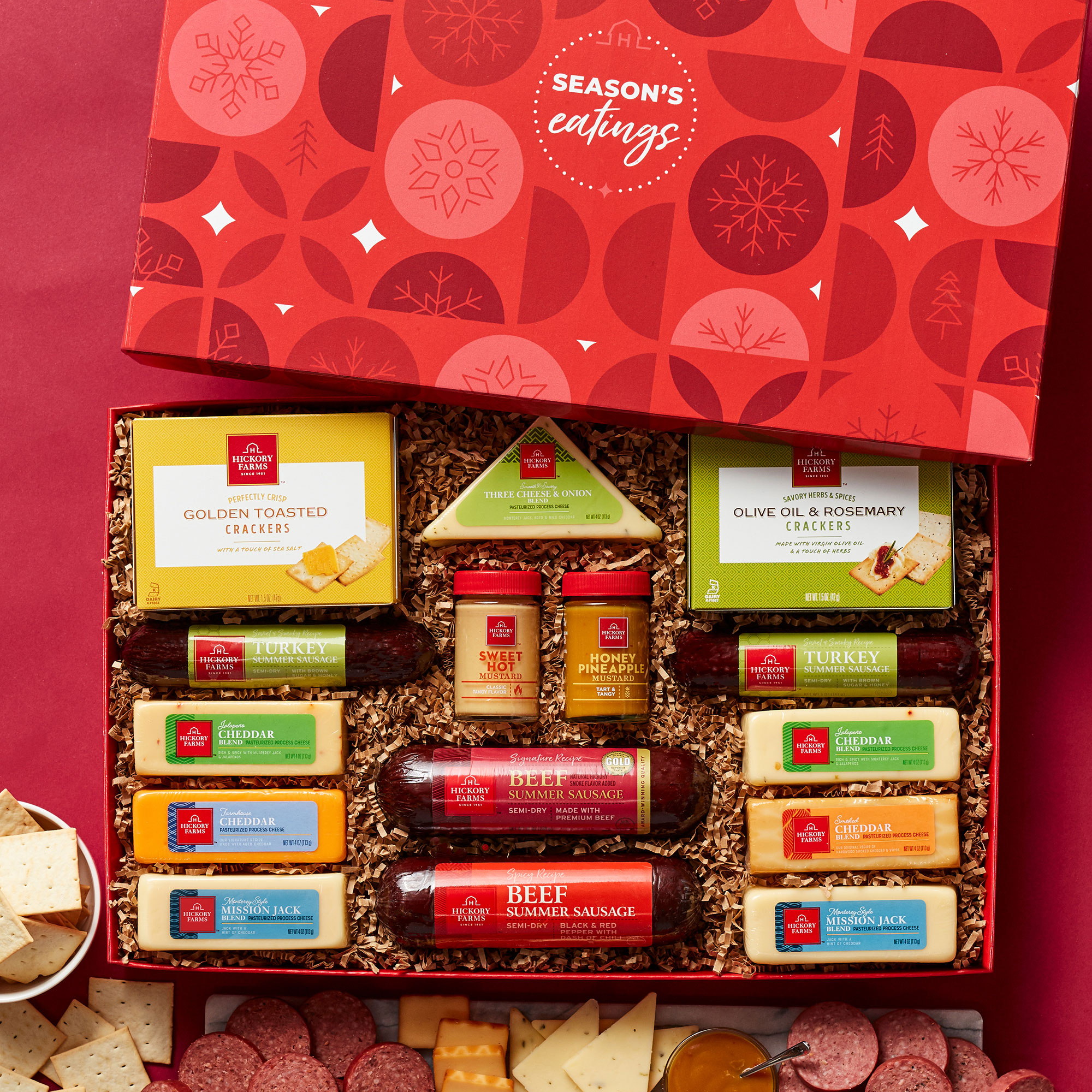 Season's Eatings Hearty Party Gift Box | Hickory Farms Season's Eatings Hearty Party Gift Box | Hickory Farms