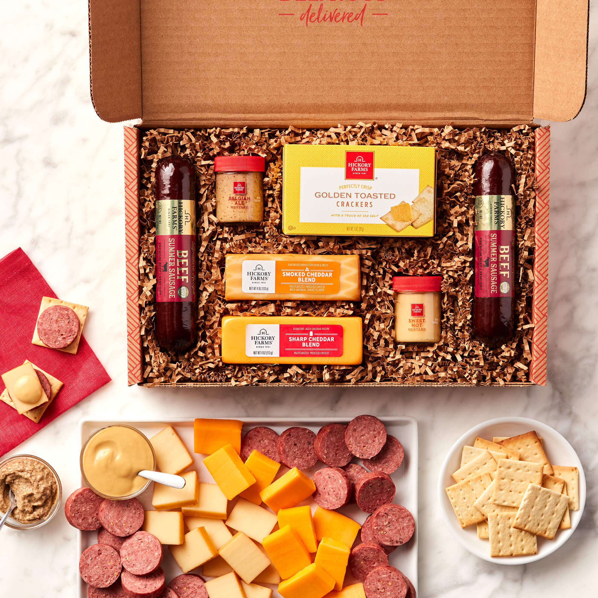Beef Summer Sausage Gift Box | Gourmet Cheese Gifts | Hickory Farms