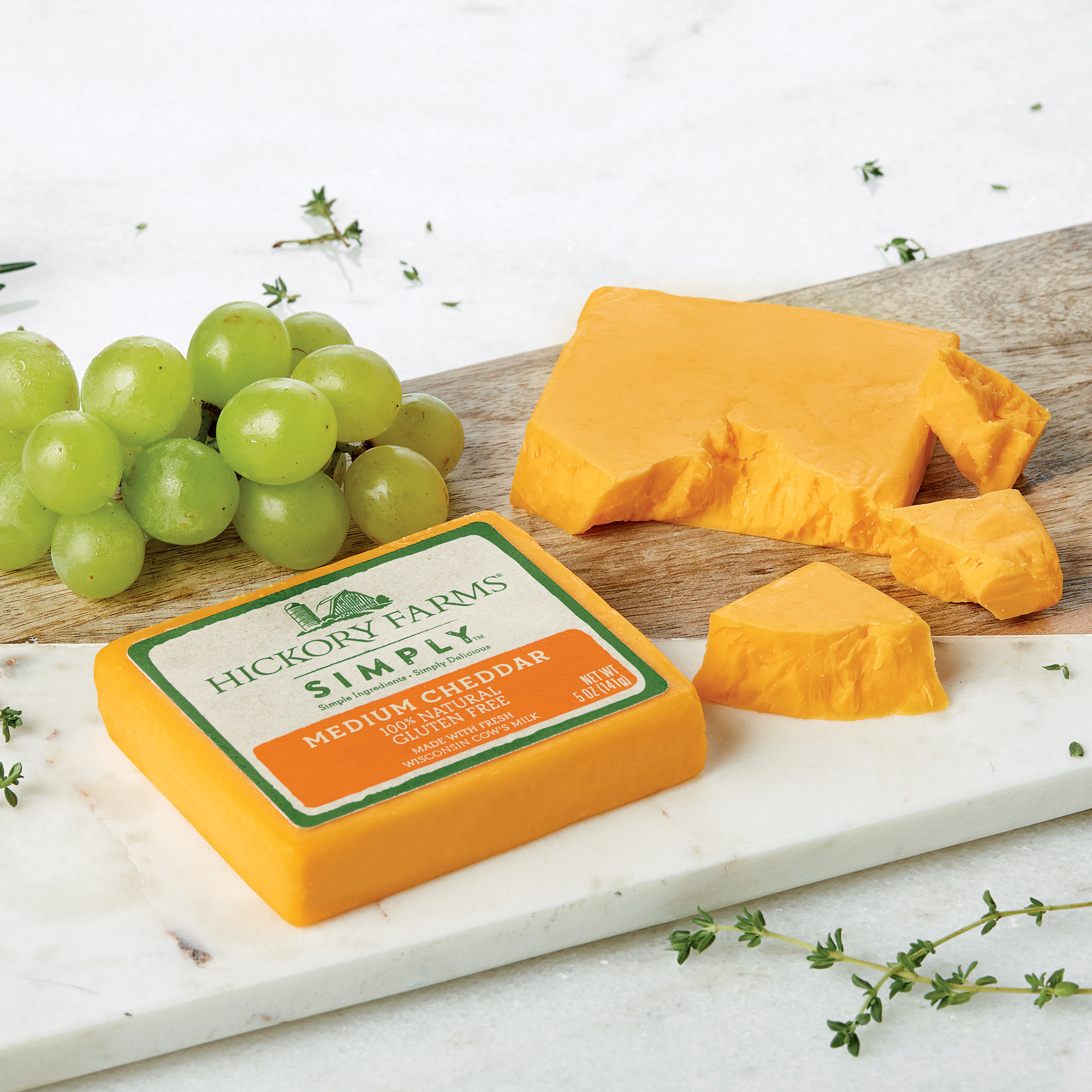 Hickory Farms Simply Medium Cheddar | Hickory Farms