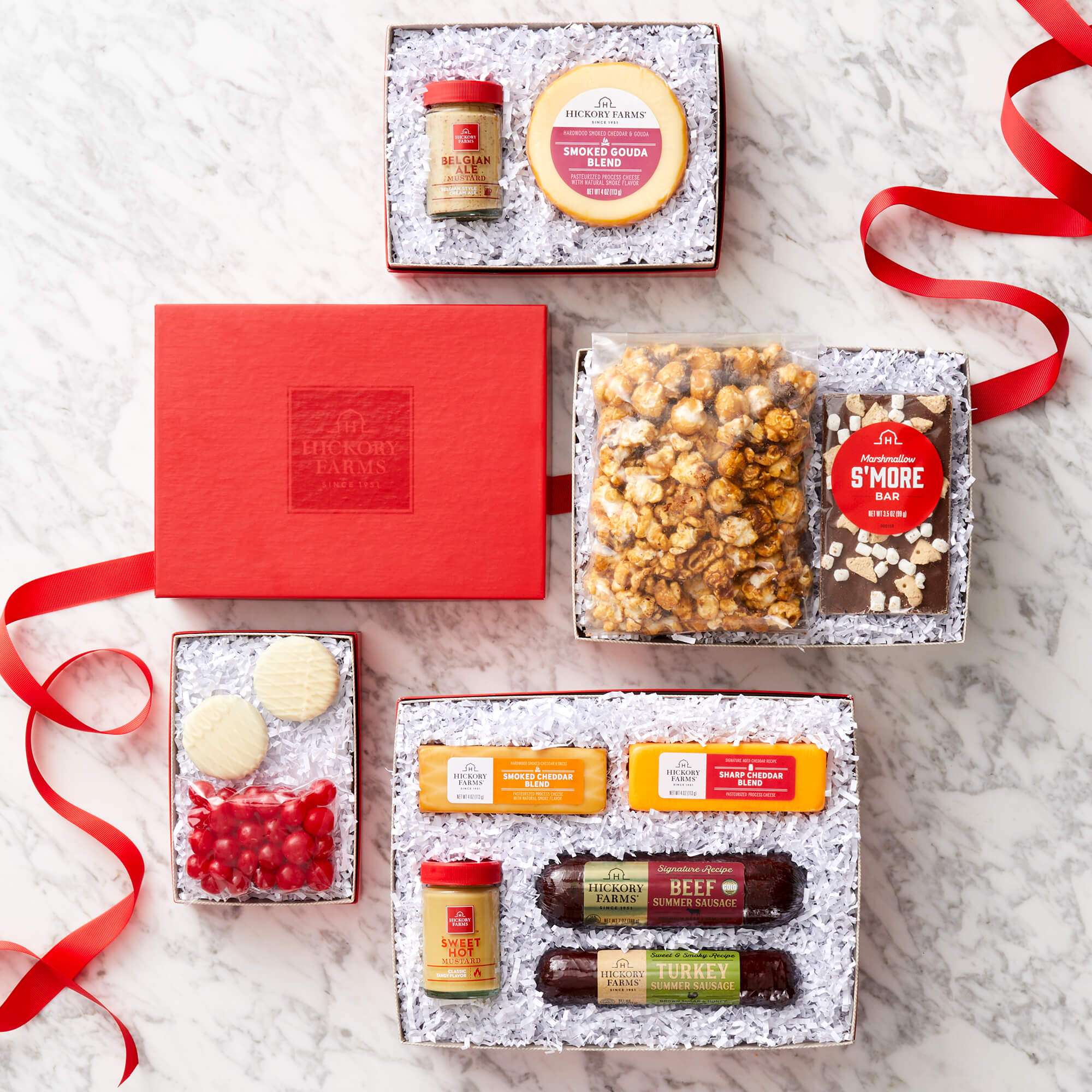 Deluxe Sweet & Savory Gift Tower | Hickory Farms