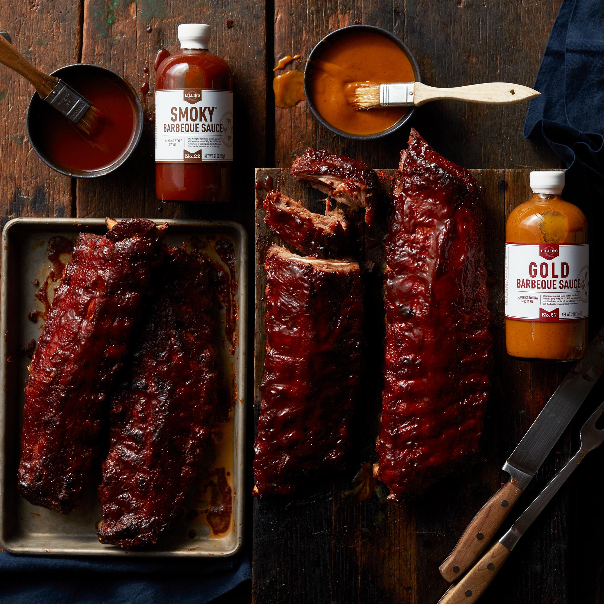 Deluxe Pork Ribs & Sauces Gift Set | Hickory Farms