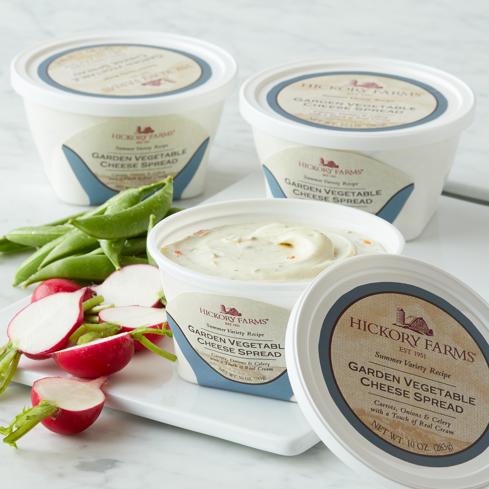 Loaded with crispy carrots, celery, and onions, this flavorful vegetable spread gets its smoothness from cheese blended with a touch of real cream.