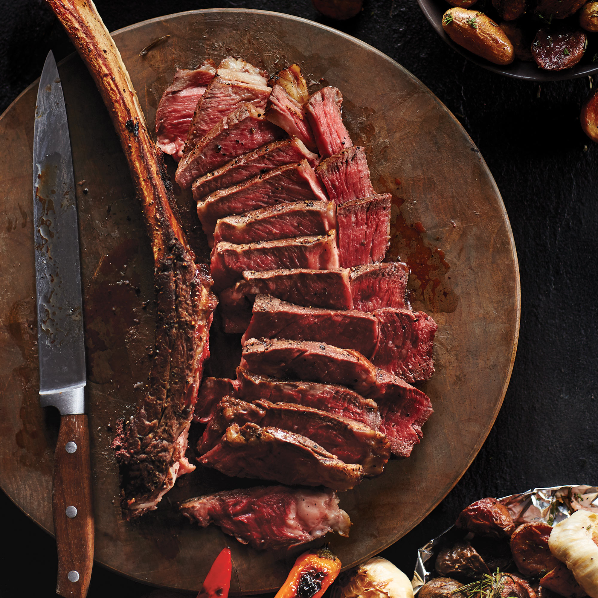 2 (42 oz.) Tomahawk Steaks, 10" Bone