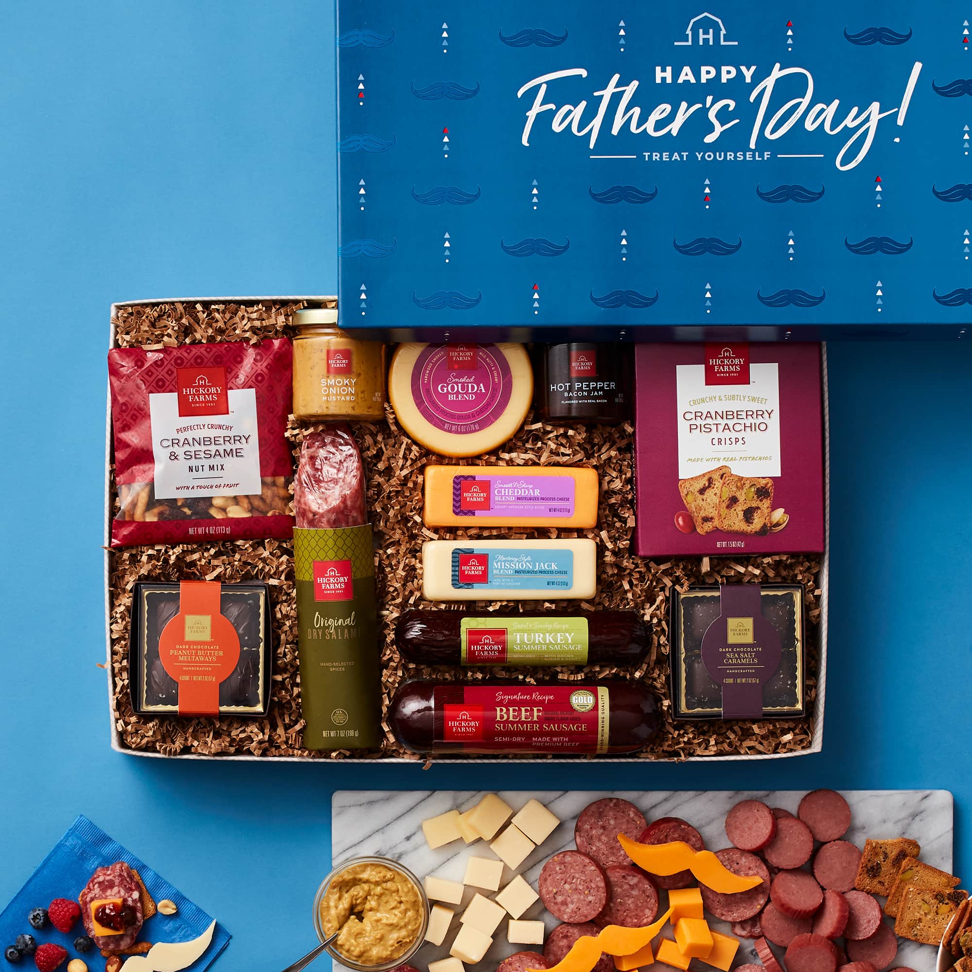 Father's Day Charcuterie & Chocolate Gift Box | Hickory Farms Father's Day Charcuterie & Chocolate Gift Box | Hickory Farms
