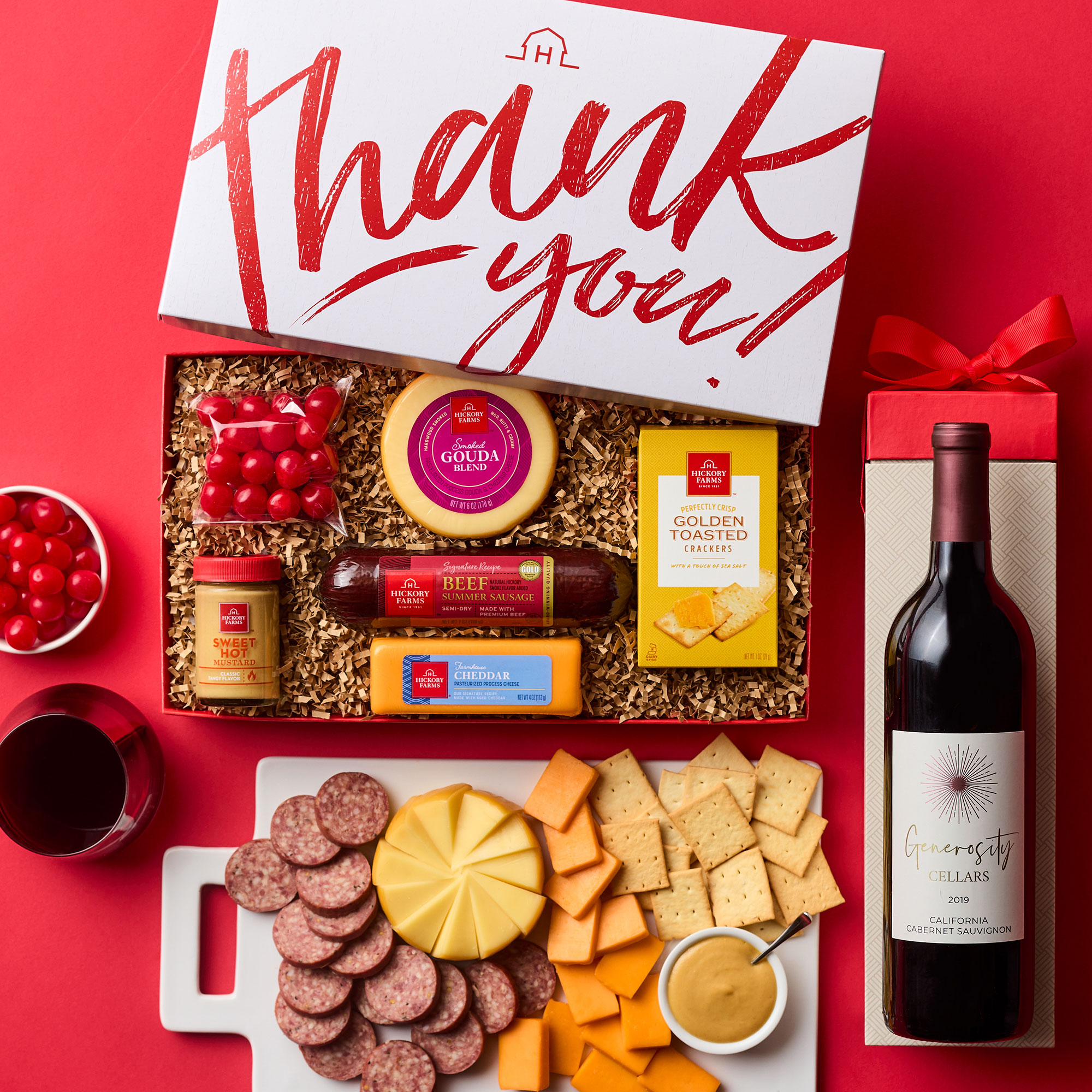 Thank You Treats & Wine Gift Set