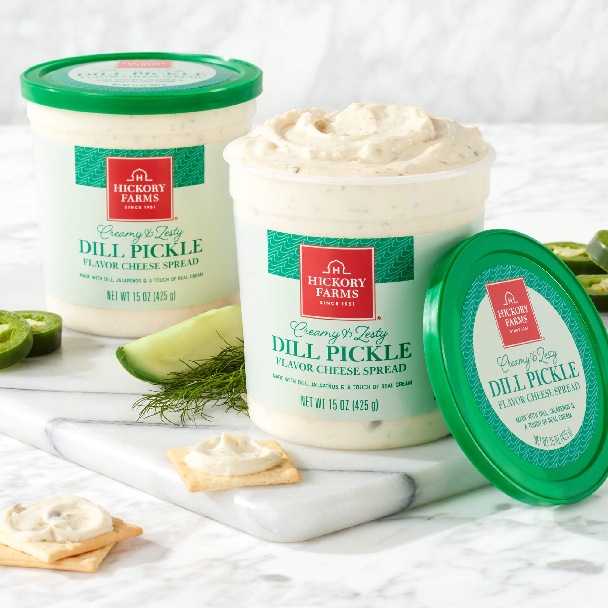 Creamy & Zesty Dill Pickle Cheese Spread 2-Pack