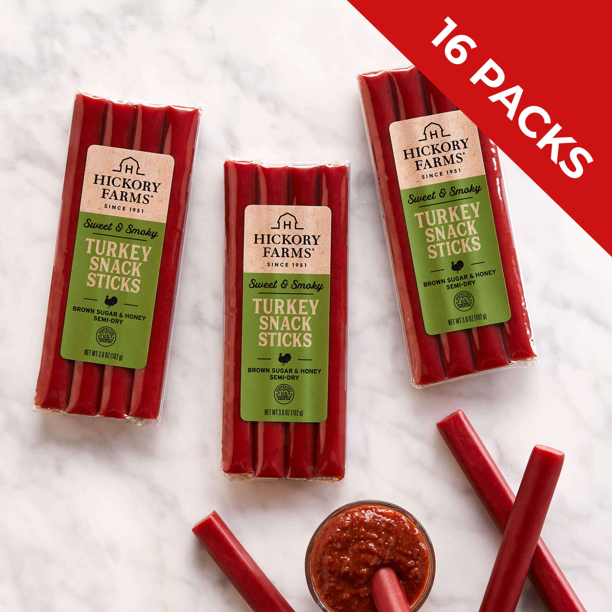 Hardwood smoked with a touch of brown sugar and honey, these sausages are full of flavor.