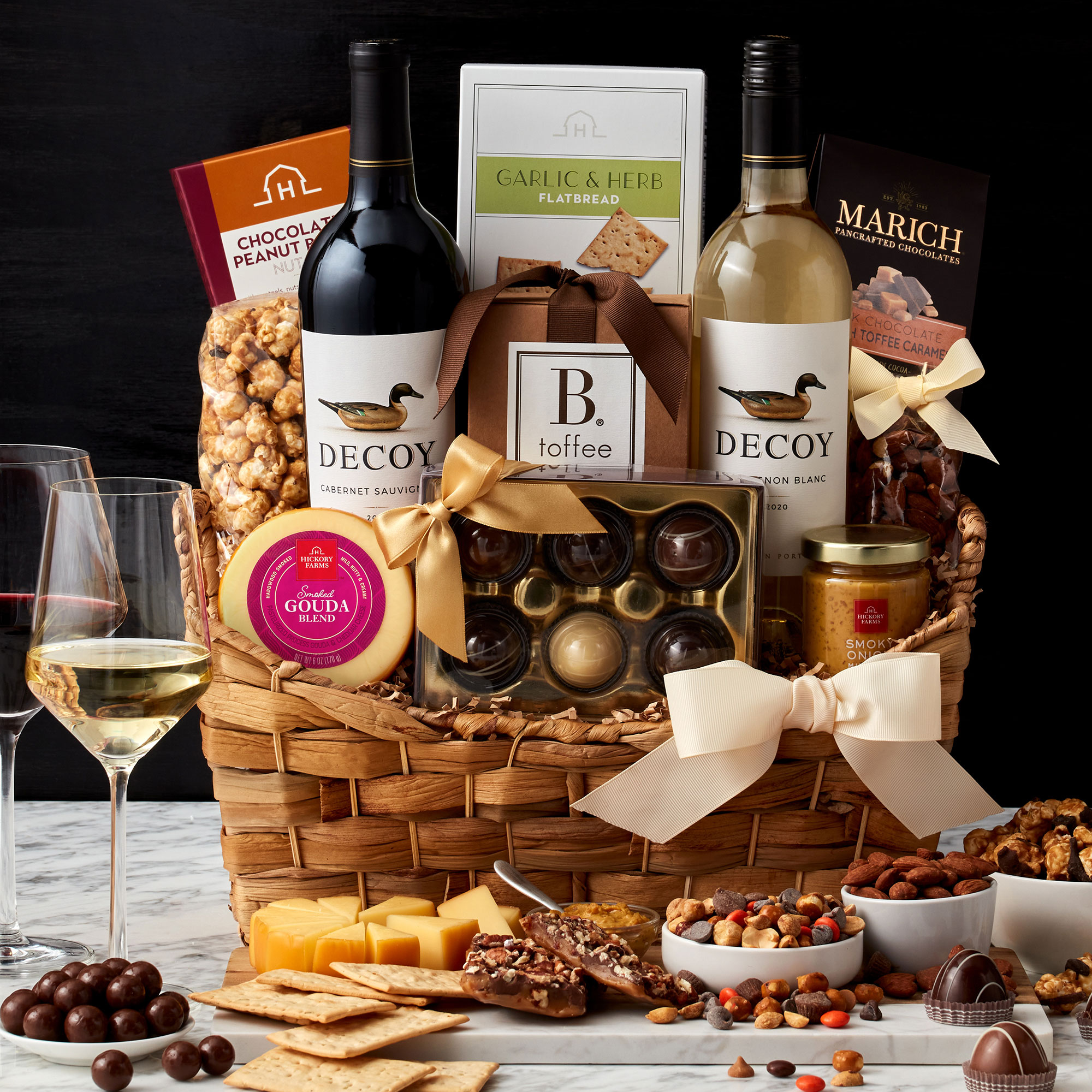 Decoy Sonoma Wine Gift Basket 007664 1 