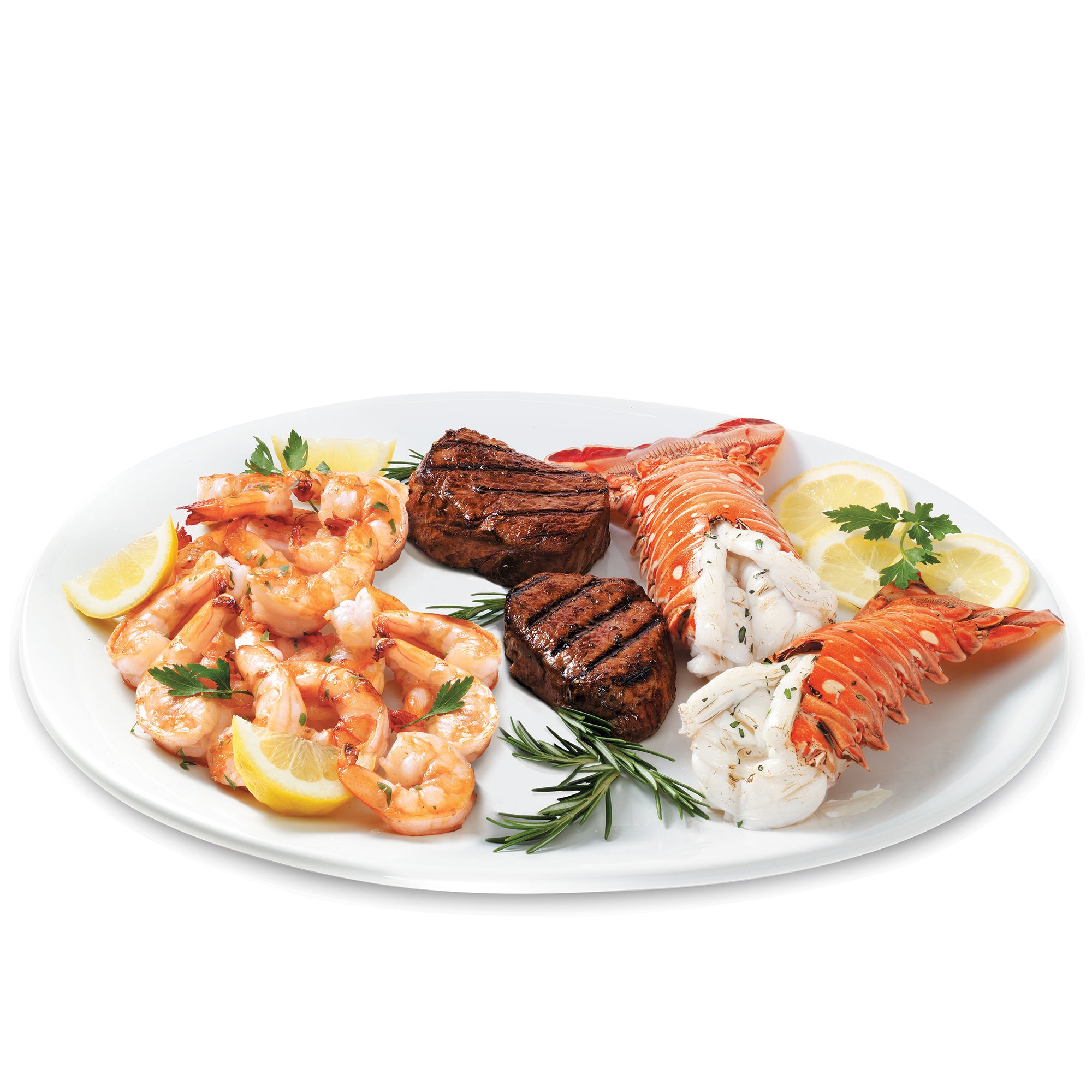 Pfaelzer Brothers shrimp, lobster, and filet feast